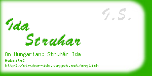 ida struhar business card
